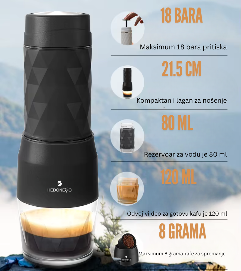 mini espresso prenosivi aparat