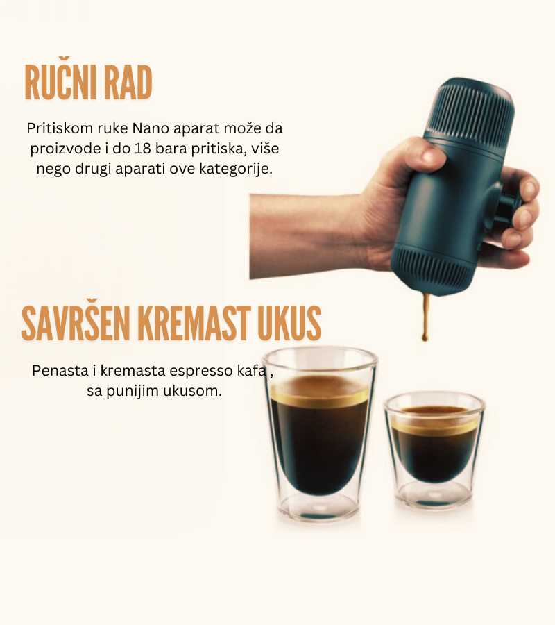 mini espresso prenosivi aparat