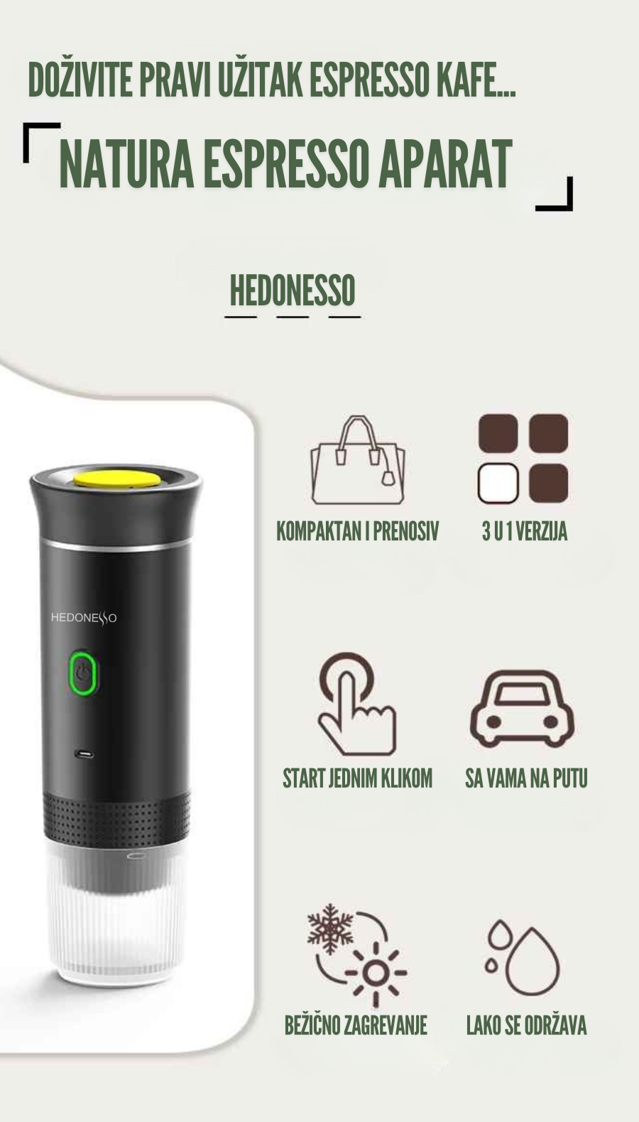 mini espresso prenosivi aparat