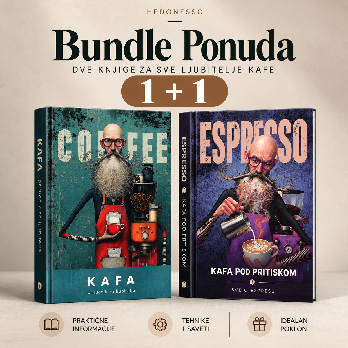 KAFA – Priručnik za ljubitelje kafe + ESPRESSO – Kafa pod pritiskom