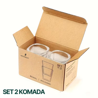 HEDONESSO Premium Staklene Espresso Šoljice – 60 ml  Set 2