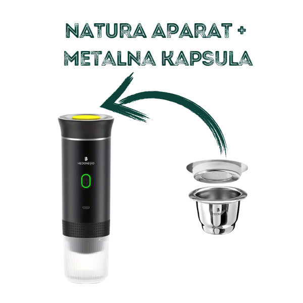 HEDONESSO NATURA MODEL + METALNA KAPSULA ZA KAFU